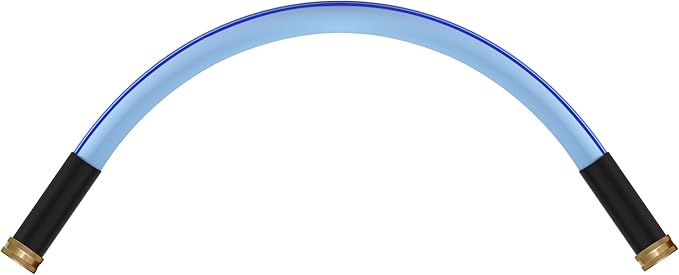 Atlantic Female to Female Heavy Duty Garden hose 2 ft x 5/8 Inch Blue Color Short Leader Water Hose (2 Feet)