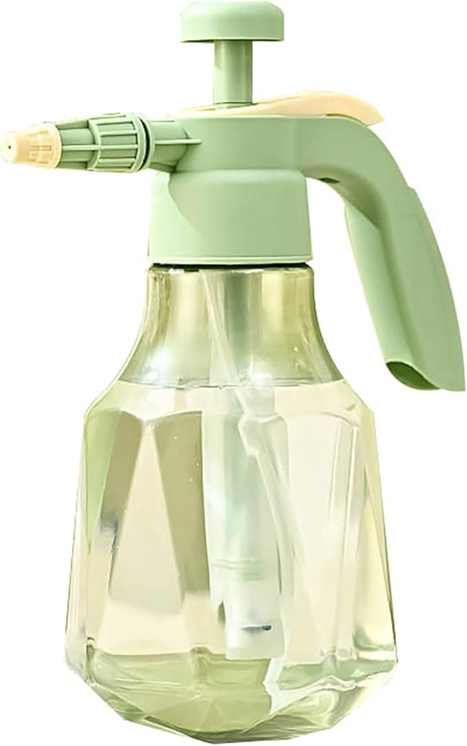 51oz/68oz Handheld Garden Pump Sprayer with Adjustable Nozzle Pressure Sprayer Hand Atomizer for Home Cleaning,Garden,Car Detailing & Washing (51ozGreen)