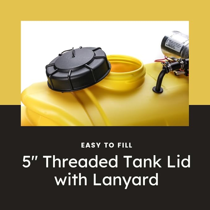 25 Gallon Bronze Spot Sprayer – 1.2 GPM High-Flo 12V Pump, EcoGun with Adjustable Nozzle, 15’ Hose – ATV/UTV Lawn & Garden Sprayer for Weed & Pest Control