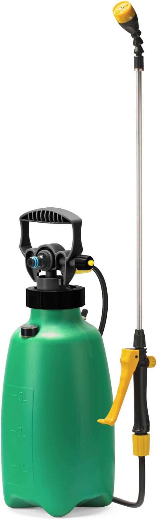 Aussie EzySpray™ 0.8 Gal No-Pump Garden Sprayer – Power Pouch™ Self-Pressurizing Speed, Handheld with 4 Spray Patterns, Comfort Grip Wand, Chemical & Water Use
