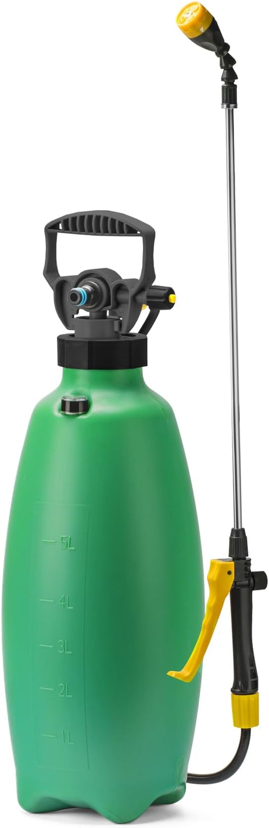 Aussie EzySpray™ 1.3 Gal No-Pump Garden Sprayer – Power Pouch™ Self-Pressurizing Speed, Handheld with 4 Spray Patterns, Comfort Grip Wand, Chemical & Water Use