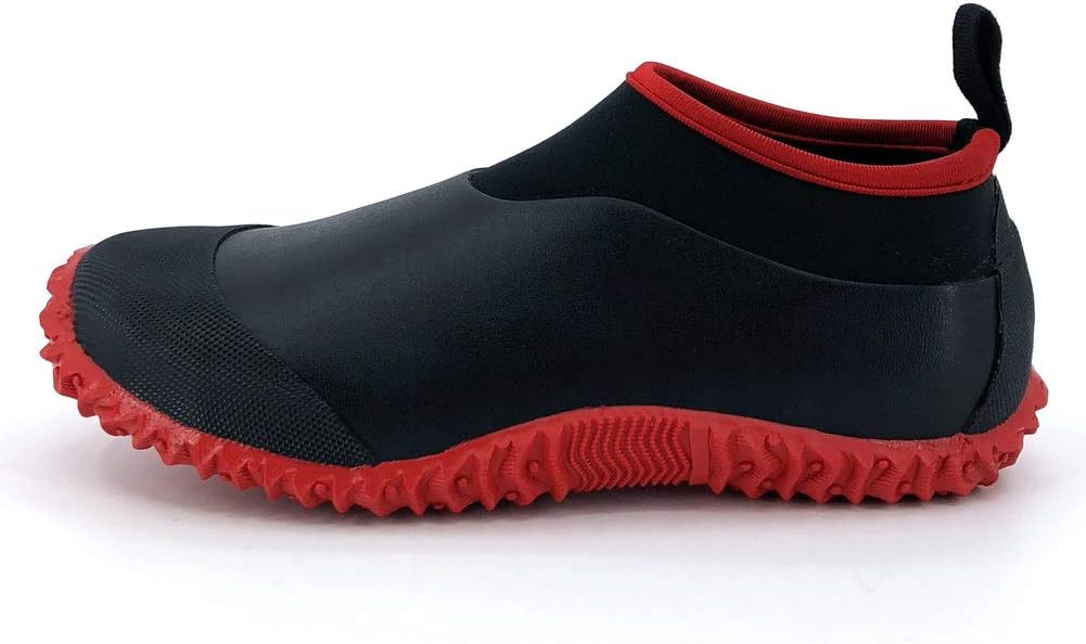 SYLPHID Men's Garden Shoes Women's Rain Shoe Waterproof Neoprene Camp Booties for Camping, Lawn Care, Gardening and Yard Work