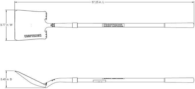 CRAFTSMAN 2-Piece Garden Tool Set with Transfer Shovel and Bow Rake, Fiberglass Handles, Cushion Grips for Landscaping, Gardening & Yardwork