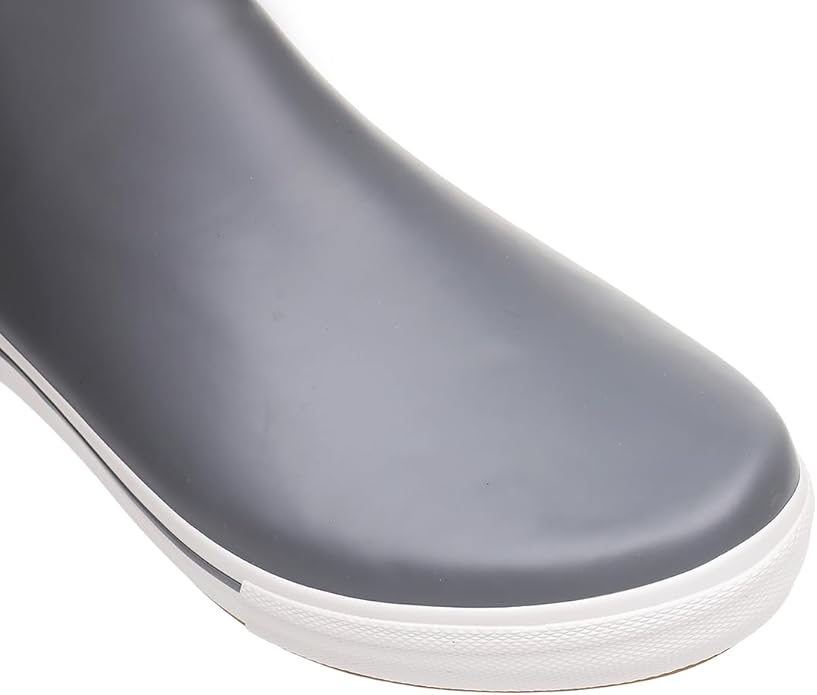 WTW Womens Rain Boots Deck Boots for Men - Lightweight Waterproof Rubber Fishing Rain Shoes with High Traction for Gardening Camping