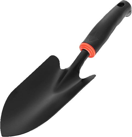 Garden Tool Shovel for Digging Gardening Trowel for Lawn Planting Stainless Steel Spade Rubber Handle Anti Slippery
