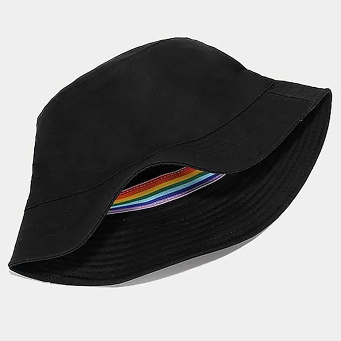 Malaxlx Bucket Hat Beach Sun Hat Fishing Hat for Women Men, Outdoor Travel Reversible Double Side Wear Fisherman Hat