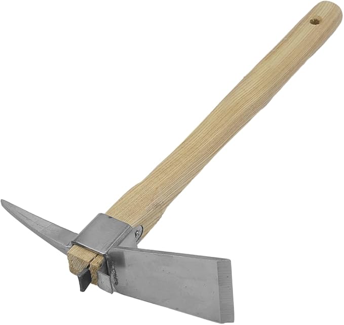 Zenport J6-06 Planting Hoe with Pick, 2.5 Inch Stainless Steel Blades, Beige - 12 Pack