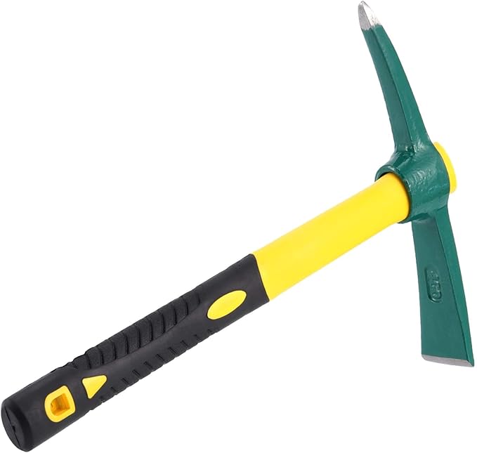 15 Inch Mattock Weeding Hoe, Dual Head Pick Axes Garden Tools Non-Slip Handle for Cultivating Vegetable Yard Garden Flower Beds Planting Prospecting Camping