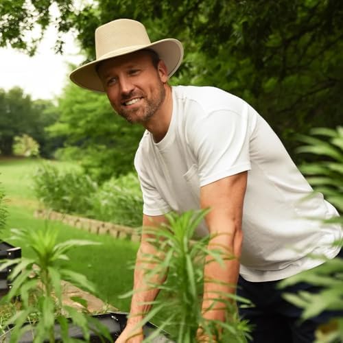 American Hat Makers Cabana Wide Brim Sun Hat | Handcrafted, Breathable, UPF 50 & Water-Resistant | Perfect for Outdoors