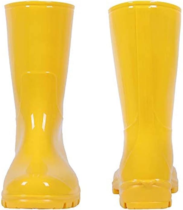 Asgard Women's Mid Calf Rain Boots Printed Waterproof Rubber Boots Short Garden Shose