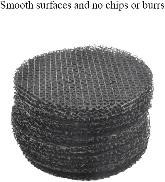 HAHIYO 100PCs 2Inch/5Cm Black Round Glassfibre Flower Pot Hole Mesh Pad Bottom Grid Mat Bonsai Drainage mesh Hole Screens Gasket Prevent Soil Loss Breathable Gasket Drainage Netting for Bonsai