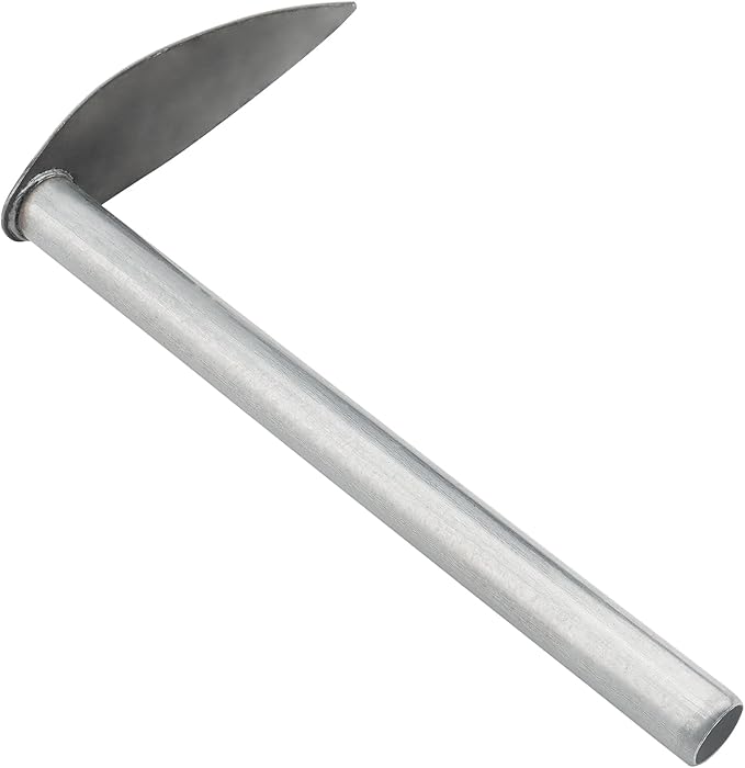 5 PCS Hoe Garden Tool Set, Hoe and Cultivator Hand Tiller, Heavy Duty Digging Hoes, 2 Fork and 3 Fork Hand Tiller for Gardening Weeding Digging Loosening Soil, Carbon Steel