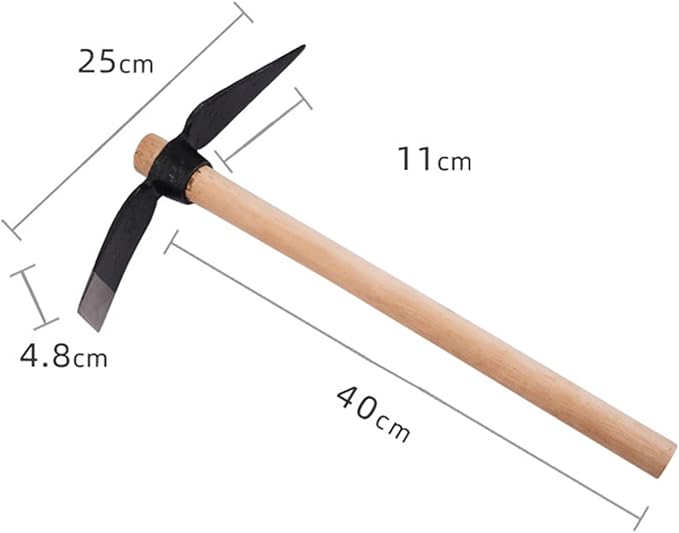 Pick Mattock Hoe, Garden Heavy Duty Axe Hand Multipurpose Picks Tool Forged Weeding for Gardening Loosening Soil Camping Digging Seeding Turnin Ng Tools