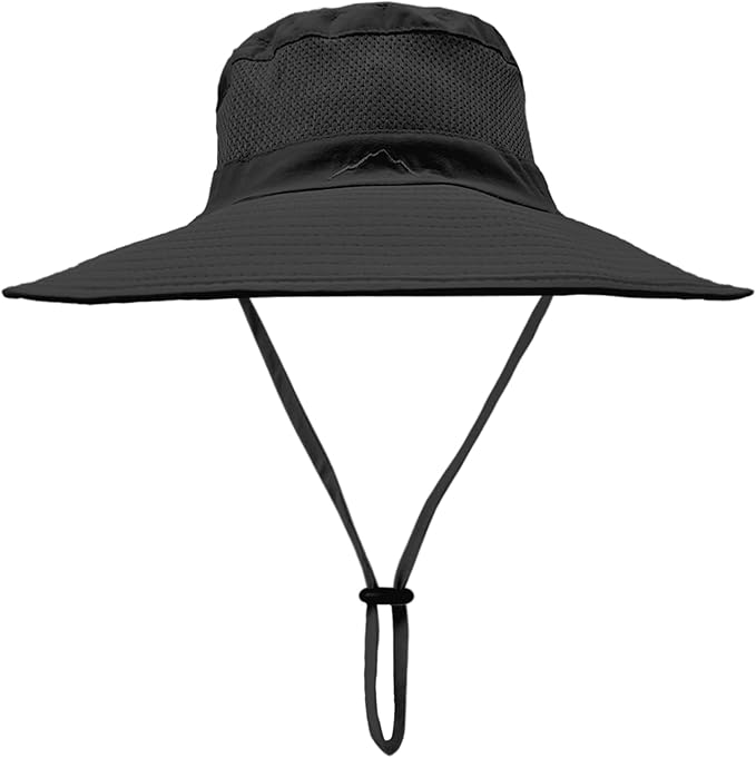 ZOORON Sun Hats for Men Women Fishing Hat with Neck Flap,UPF 50+ Sun Hat Waterproof Wide Brim Bucket Hats for Safari Hiking