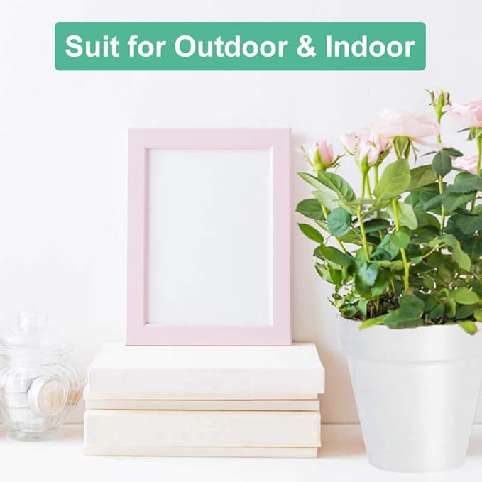 vensovo 4 Inch White Terracotta Plant Pots with Saucer - 6 Pack Clay Flower Pots with Drainage, Great for Plants, Crafts, Wedding Favor