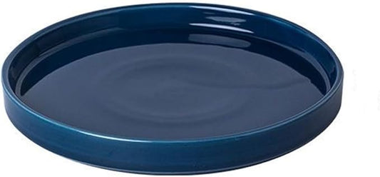Ceramic Flower Pot Saucers, 9 Inch Plant Pot Saucers for Indoors Plants, Plant Trays for Pots Holding Water Drips and Soil, Drainage Tray for Plant Pot (Blue)