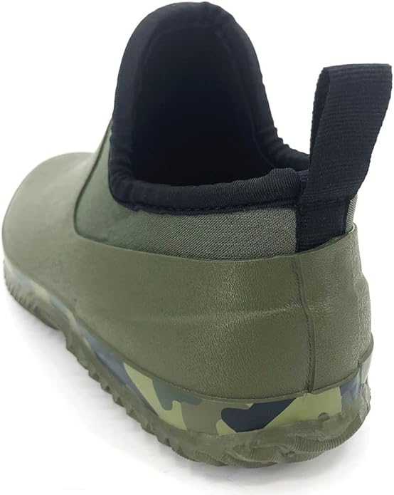 SYLPHID Men's Garden Shoes Women's Rain Shoe Waterproof Neoprene Camp Booties for Camping, Lawn Care, Gardening and Yard Work
