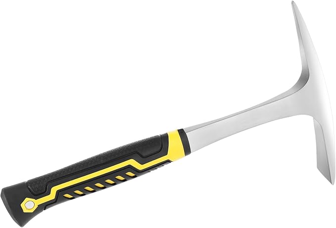 2 Pack 30oz Weeding Mattock Hoe, Small Rock Pick Axe with A Pointed Head and Pick Axes for Digging, Mining, Carpenters, Geologists