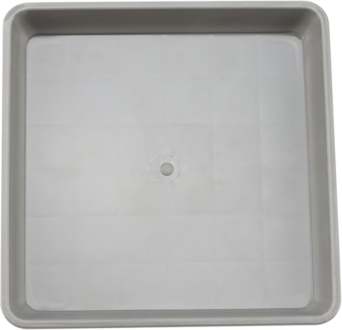 JOIKIT 10 PCS 11.4 x 11.4 Inch Square Plant Saucer, Plastic Plant Saucer Drip Tray, Square Flower Pot Tray for Indoors and Outdoor Plant Pots, 1.6 Inch Deep, Gray