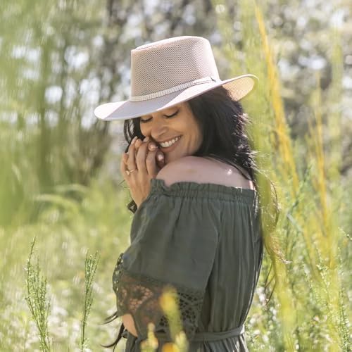 American Hat Makers Cabana Wide Brim Sun Hat | Handcrafted, Breathable, UPF 50 & Water-Resistant | Perfect for Outdoors