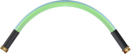 Atlantic Heavy Duty Garden Hose 2 ft x 5/8 Inch Green Color, Short Connection Leader Hose with Male-Female Connectors (2 Feet)