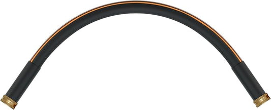 Atlantic Female to Female Heavy Duty Garden Hose 5/8 Inch x 2 ft Black Water Hose Short Connection Leader Hose 2 Foot
