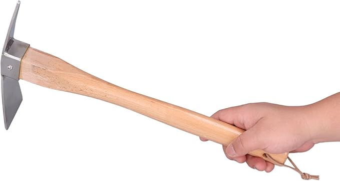 Pick Mattock Hoe, Pick Axe Tool Pick Axes for Digging Pick Axe Simple Practical Fine Workmanship Stainless Steel Wood Material Digging Tools