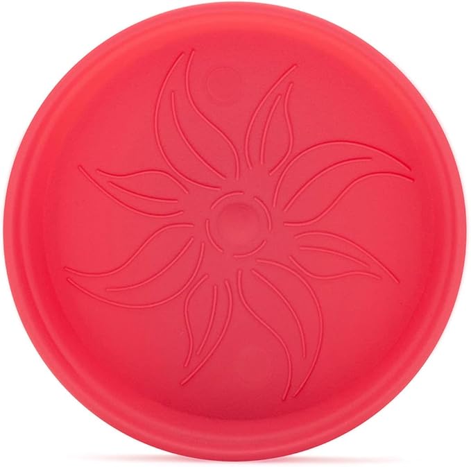 Mintra Home Garden Pots 4pk - Flowers, Herbs, Plants, Indoor, Outdoor, Colorful, Wholesale, Bulk (Coral, 13cm Diameter (5in))