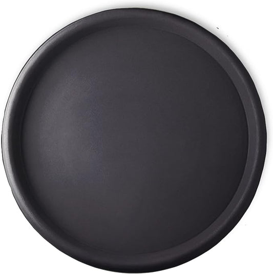 Crescent Garden Universal Round Planter Saucer, Heavy Duty Drainage Dish for Plant Pots, Large Plant Dishes Saucer, Indoor & Outdoor Plant Tray - Old Bronze (19.75 inch Inner, 22 inch Outer Diameter)