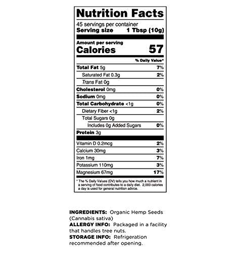 Terrasoul Superfoods Organic Hemp Seeds, 2 Lbs (2 Pack) - Hulled | Fresh | Protein Rich | Omega Fats