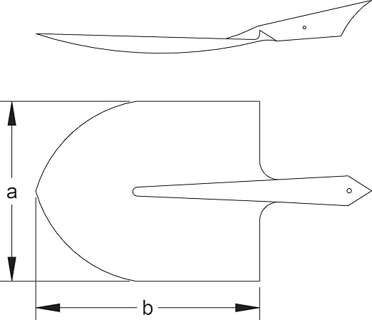 CS Unitec | Non-Sparking Round Shovel | 240 X 280 mm | Nupla Handle | Aluminum Bronze | Non-Magnetic | Corrosion Resistant | EX1006-280A