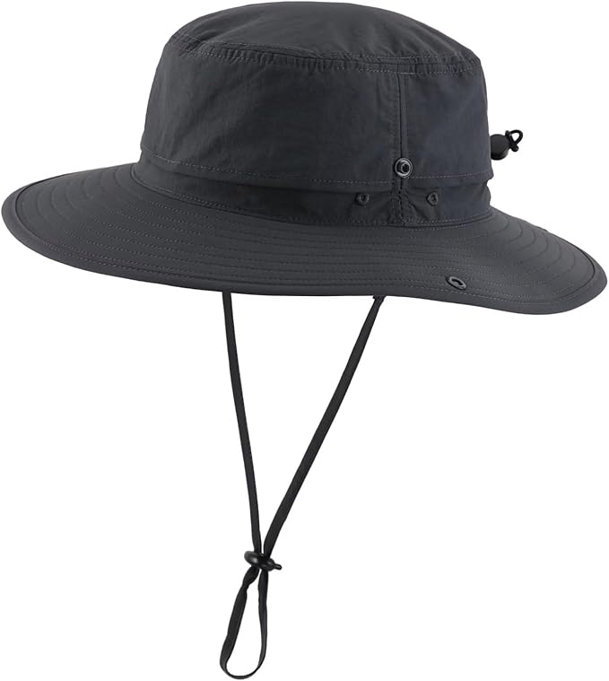 Connectyle Sun Hat for Men Women Outdoor UV Protection Safari Hat for Fishing Hiking Gardening Breathable Cowboy Hat UPF50