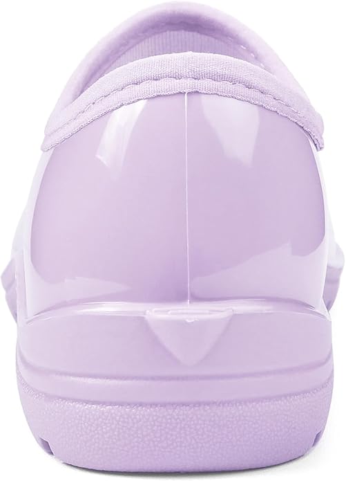 DKSUKO Waterproof Garden Shoe for Women Outdoor Slip-On Rain Boots Short Ankle Work Shoes and Garden Clogs with Comfort Insole