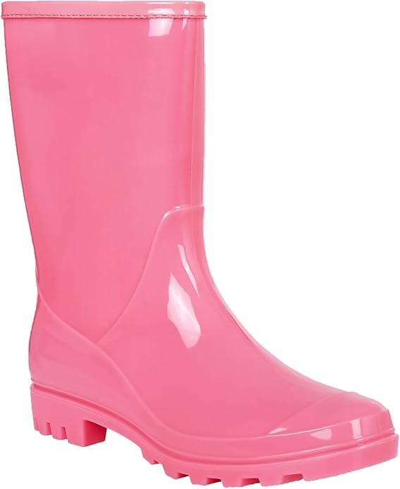 Evshine Women's Mid Calf Rain Boots Waterproof Garden Shoes