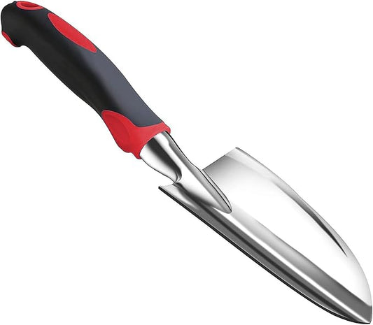 Garden Tool Shovel for Digging Gardening Trowel for Lawn Planting Alloy Spade Plastic Handle Anti Slippery