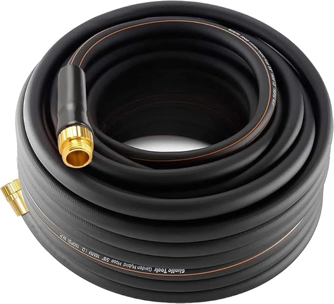Giraffe Tools Garden Hose 100ft x 5/8", Water Hose Heavy Duty, Lightweight, Flexible Hybrid Hose with Swivel Handle, Male to Female Fittings