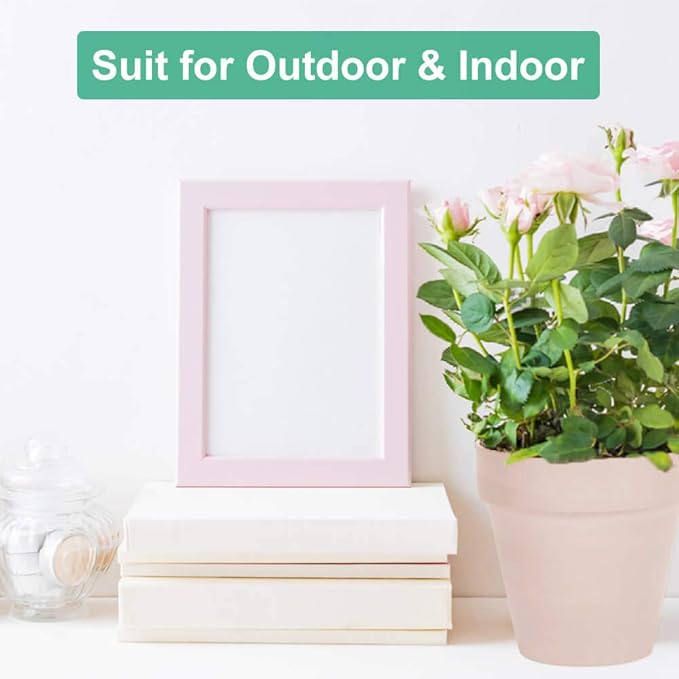 vensovo 4 Inch Small Pink Terracotta Plant Pots with Saucer - 6 Pack Clay Flowerpots with Drainage, Great for Indoor Outdoor Plants, Crafts, Wedding Favor