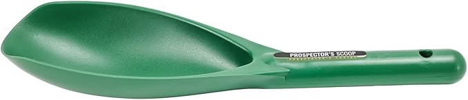 ASR Outdoor 12.5 Inch Prospecting Large Sand Scoop Plastic Trowel for Metal Detector Gold Panning, Green