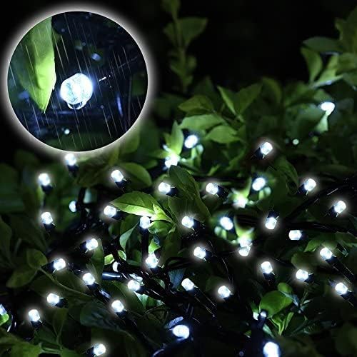 105FT 300LEDs Christmas Lights Outdoor Indoor String Lights 8 Modes Memory Function for Christmas Tree Party Decoration, UL Listed (4 Sets CONNECTABLE) White