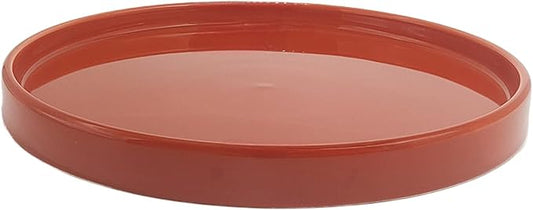 Ceramic Plant Saucer Pot Tray 8.5 Inch, Planter Saucers 6 7 8 9 10 11 12 15 Inch, Durable Sturdy Flower Drainage drip Water Tray for Glazed Pots Base (8.5 Inch- Red Terracotta)