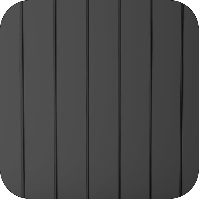 30 Gallon Waterproof Resin Deck Box, UV Resistant Outdoor Storage for Garden, Patio, Porch, Delivery,Striped Black