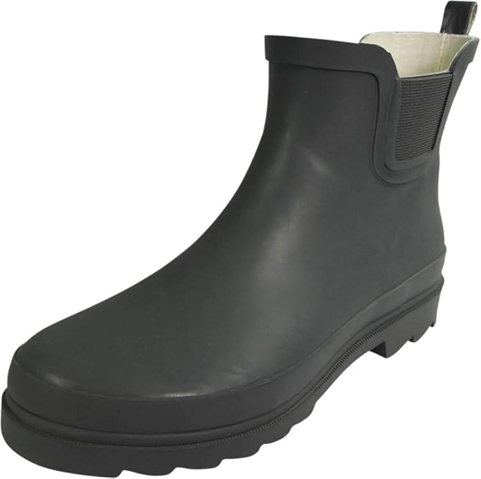 NORTY - Womens Ankle Rain Boots - Ladies Waterproof Winter Spring Garden Boot runs ½ size large