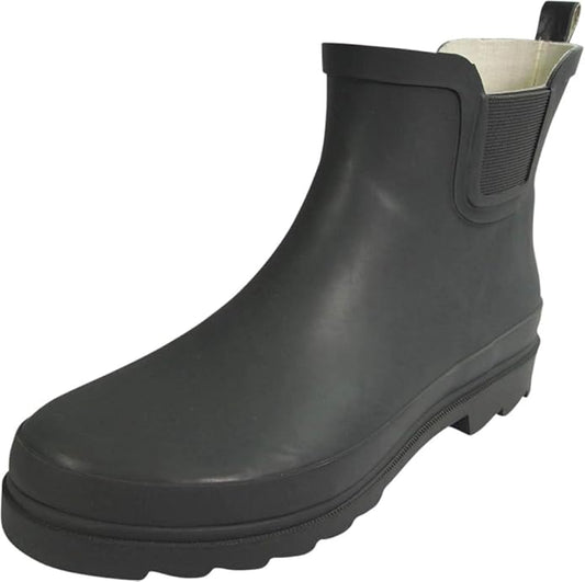 NORTY - Womens Ankle Rain Boots - Ladies Waterproof Winter Spring Garden Boot runs ½ size large