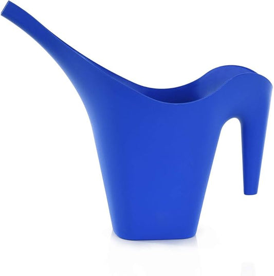 Mintra 1/2 Gallon Plant Watering Can, Indoor Outdoor Water Can for Plants, Long Spout Plastic Water Pitcher for Watering Flower Succulent, Durable and Lightweight, 2L/68 oz, 1 Pack, Blue