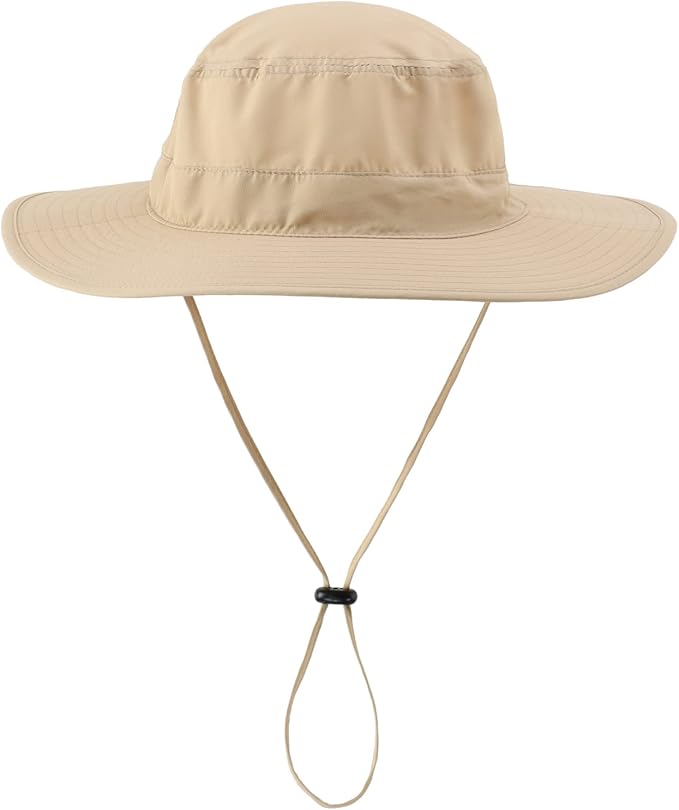 Home Prefer UPF50 Mens Sun Hat with Neck Flap Quick Dry UV Protection Cap Womens Wide Brim Fishing Hat Neck Flap Beach Garden