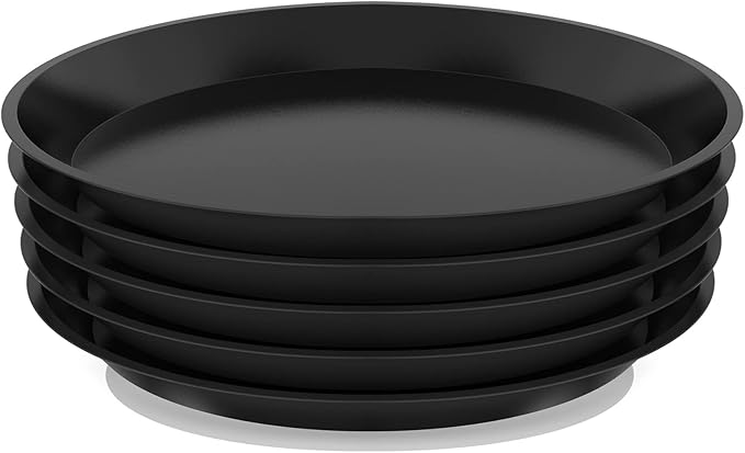 Plant Saucer 18 Inch, Heavy Duty Plant Tray for Pots, Plastic Pot Saucers for Plants, Large Drip Trays for Potted Plants, Round Water Tray for Indoors