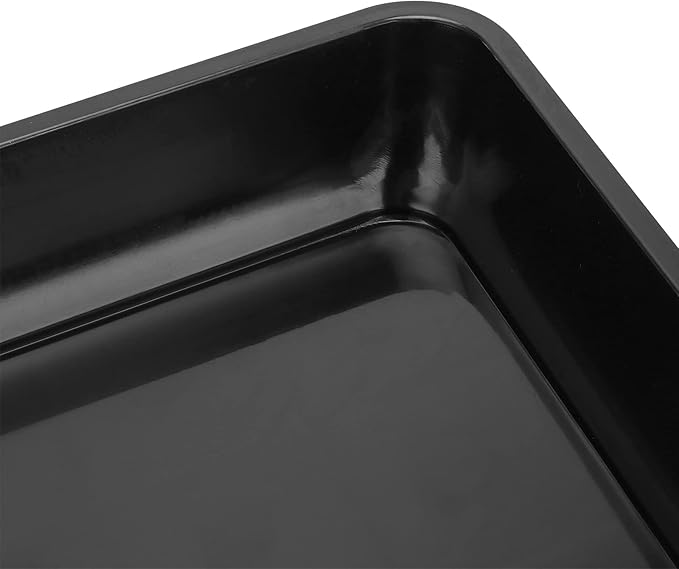 JOIKIT 10 PCS 11 x 11 Inch Square Plant Saucer, Plastic Plant Saucer Drip Tray, Square Flower Pot Tray for Indoors and Outdoor Plant Pots, 1.5 Inch Deep, Black