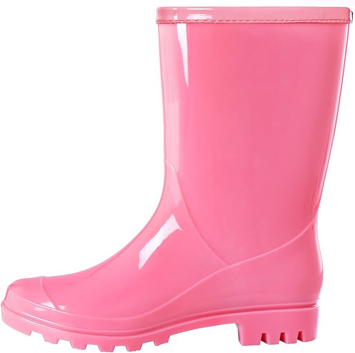 Evshine Women's Mid Calf Rain Boots Waterproof Garden Shoes