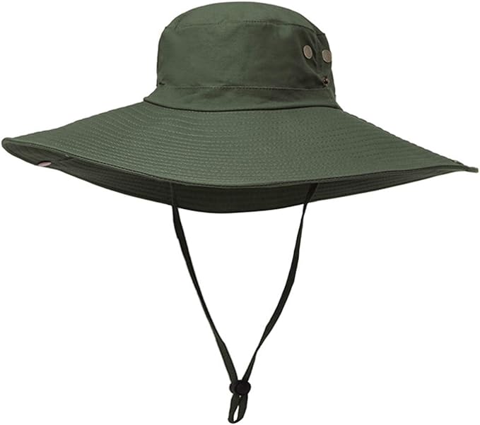 HUAMULAN 6" Super Wide Brim Sun Hats, Men and Women Bucket Hat for Fishing Hiking Garden Lawn Work Safari Camping Outdoor