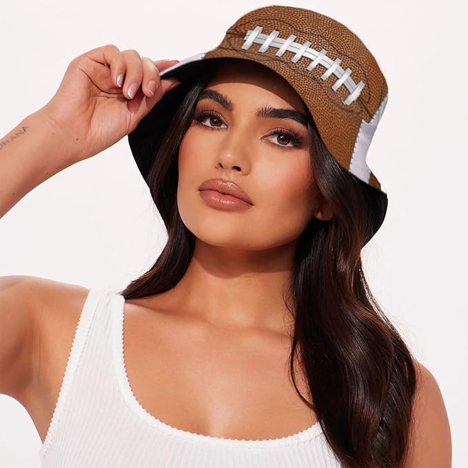 Malaxlx Bucket Hat Beach Sun Hat Fishing Hat for Women Men, Outdoor Travel Reversible Double Side Wear Fisherman Hat